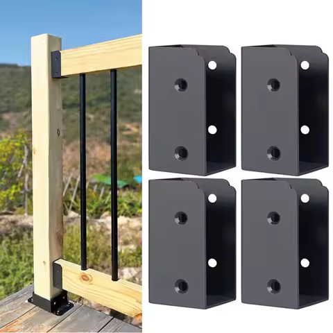 Deck Railing Connector Stainless Steel Deck Railing Brackets Easy Installation Tools for Stair Handrail for A for Durable