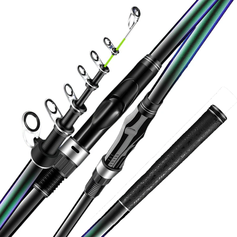 Caña de Rock Fishing Telescópica – Alto Carbono Ultraligera