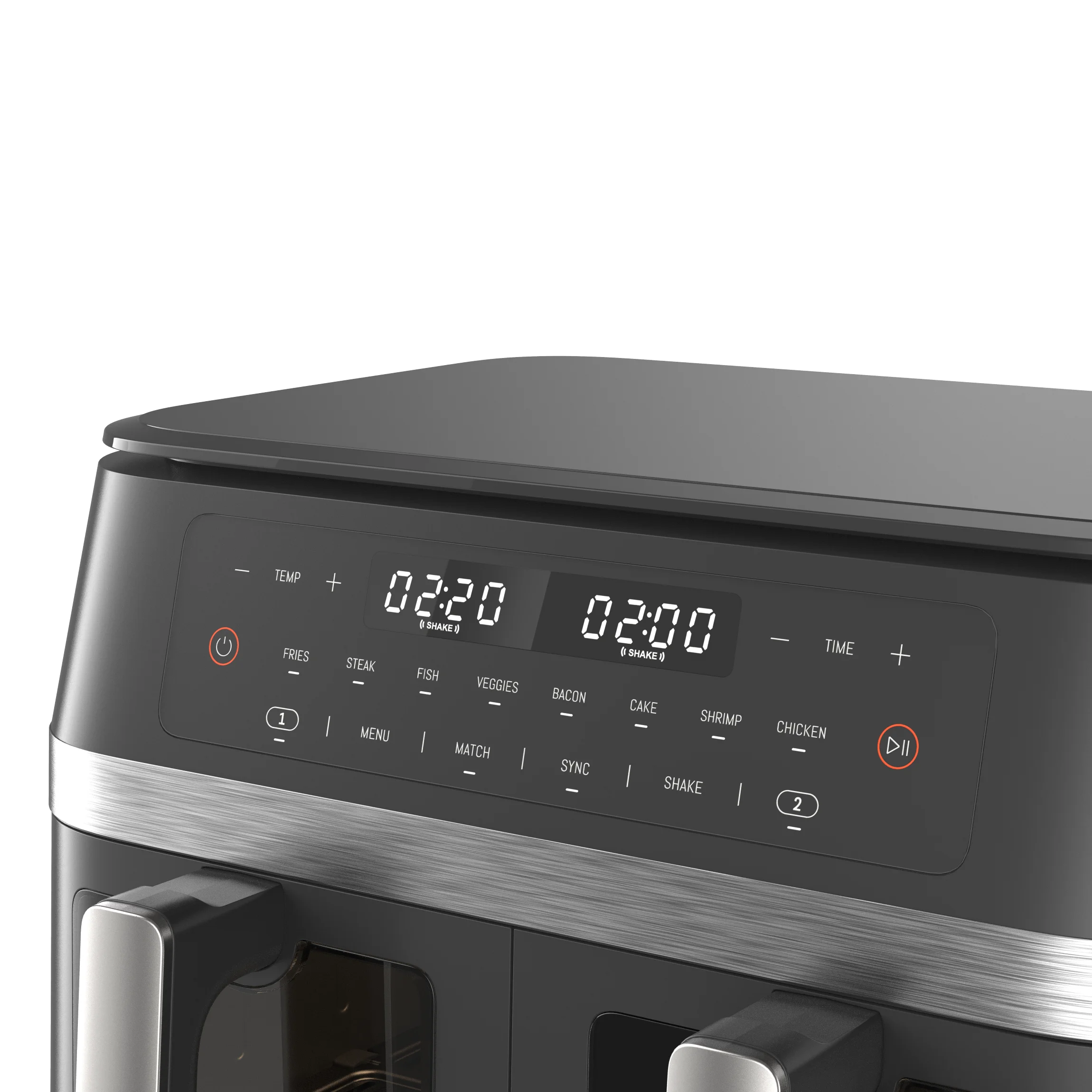 مقلاة هوائية ممتازة بسلة مزدوجة 2025 سعة 11 لترًا - فرن كهربائي رقمي خالي من الزيت للمنزل (بيع ساخن، سهل التنظيف، وظائف الطبخ 8 في 1)