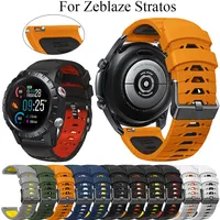 20 22mm Smart Watch Band Strap For Zeblaze Stratos NEO 3 GTR 2 Silicone Wristband For Zeblaze GTS PRO 2 GTR 3 Soft Bracelet Belt