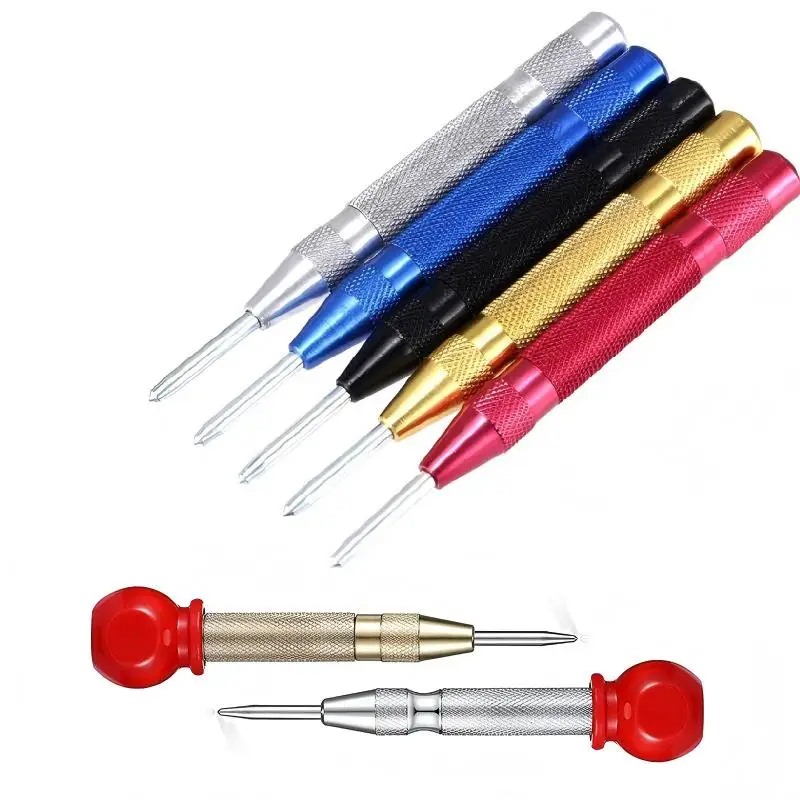 Automatic Center Punch Locator Spring-loaded Positioner Semi Glass Striker,Drill Bit Window Breaker Breaking Device Drill Tool