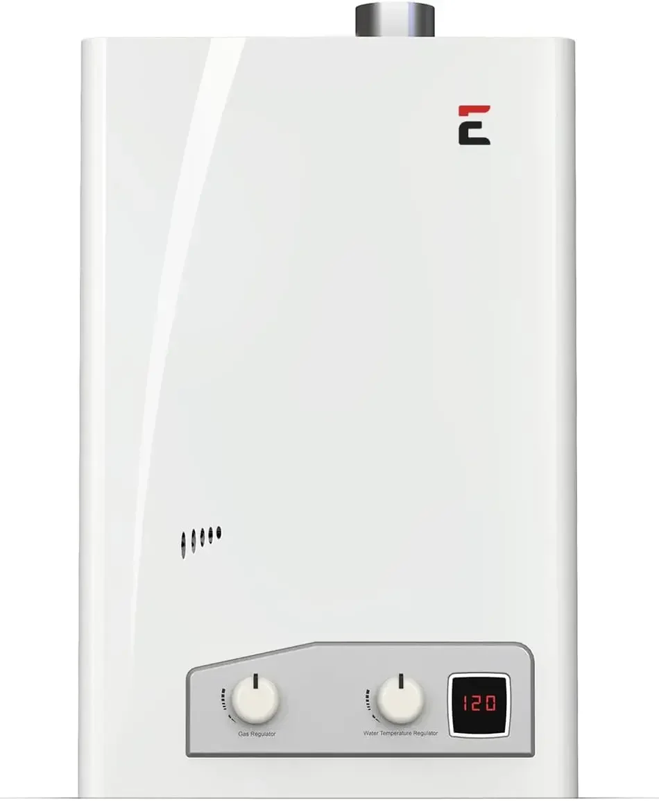 FVI12-LP Liquid Propane Gas Tankless Water Heaters, White