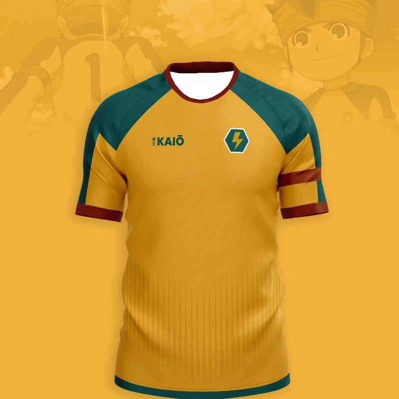 Men's Football T-shirt Japanese Animation T-shirt Inama Eleven Joint Short-sleeved Summer Comfortable Sports Children's T-shirt image 2
