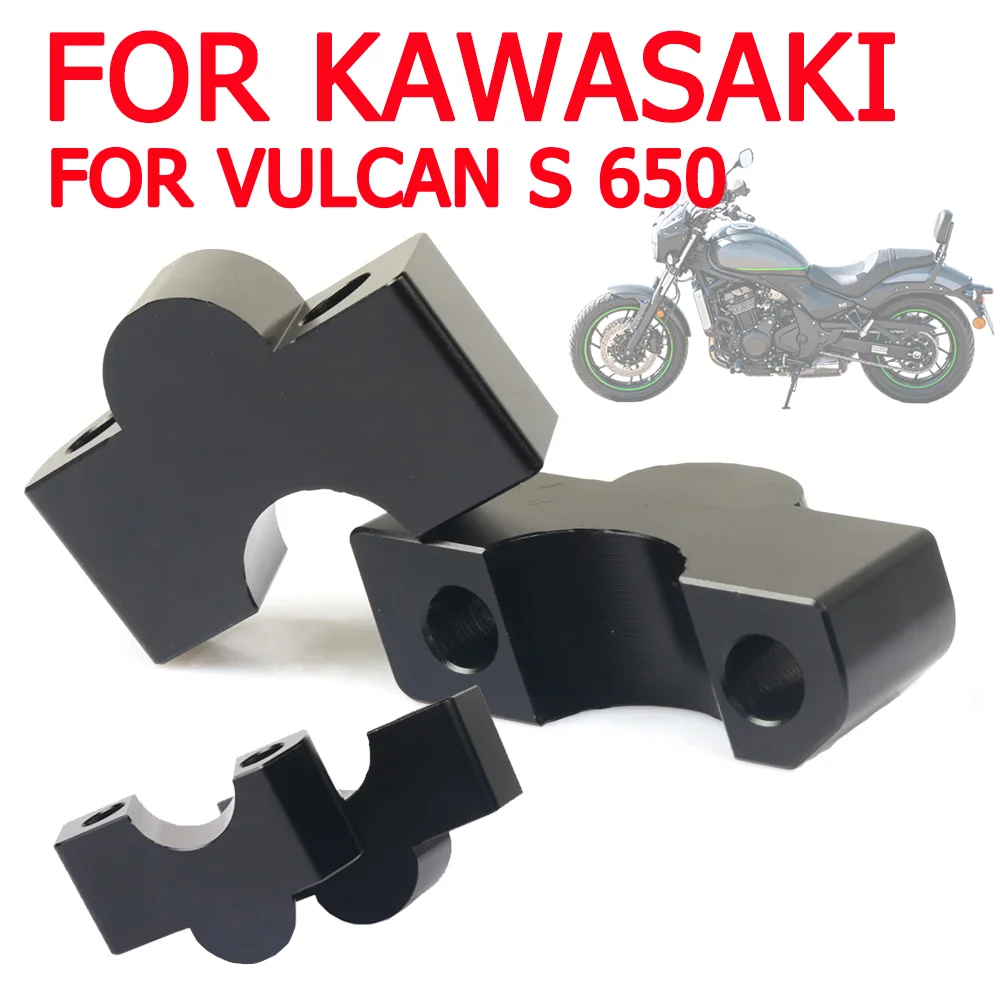 For Kawasaki Vulcan S 650 S650 VN VN650 Motorcycle Accessories Handlebar Raiser Riser Rearward Bracket Mounting Clamp Adjuster