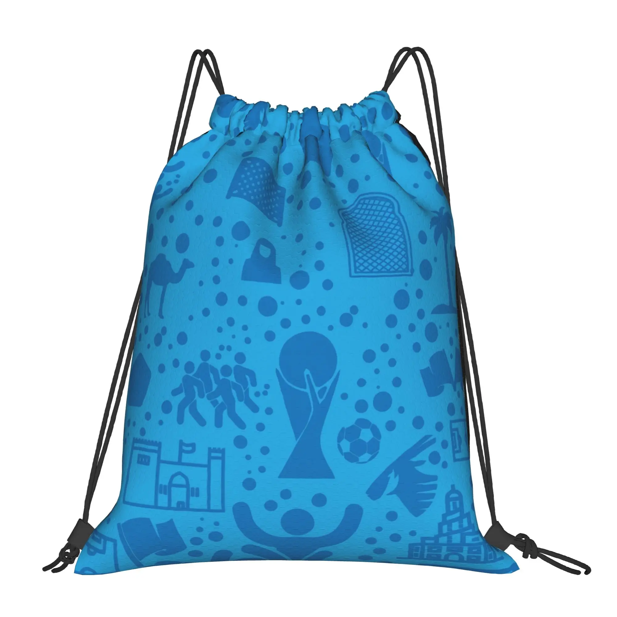 Soccer Football Fan Merch 8  Portable Travel Drawstring Backpack Riding Backpack Gym Shoes Drawstring Bags