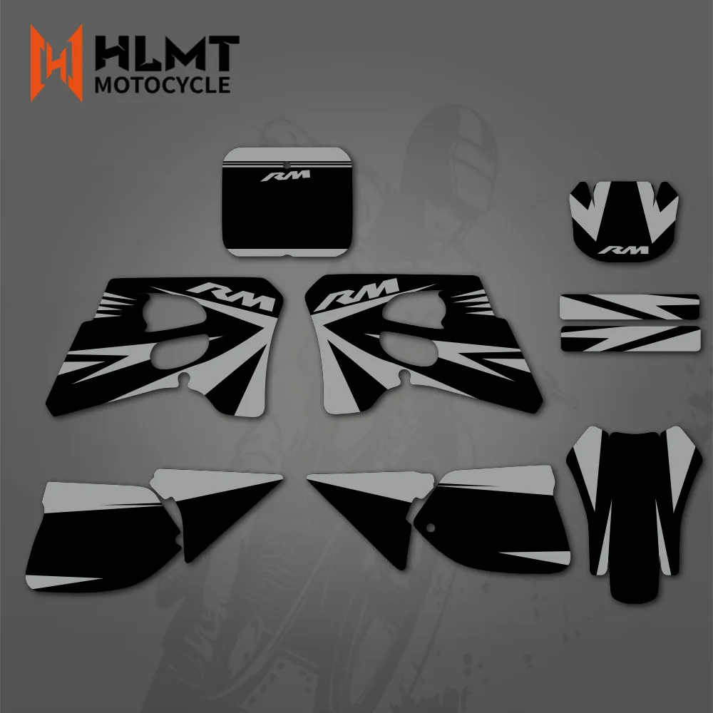 HLMT Motorcycle Plastic Graphics Backgrounds Decals Stickers For Suzuki RM125 RM250 RM 125 250 1993 -1995