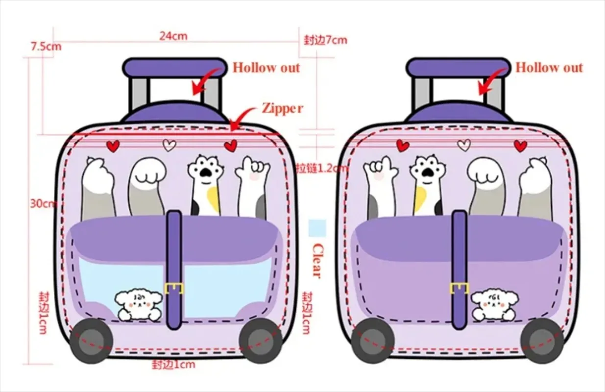 

10/50PCS Kids Snack Schoolbag Cartoon bag- Portable Stand-Up Cartoon Bags for School, Travel, Candy, Biscuits & Toy Storage