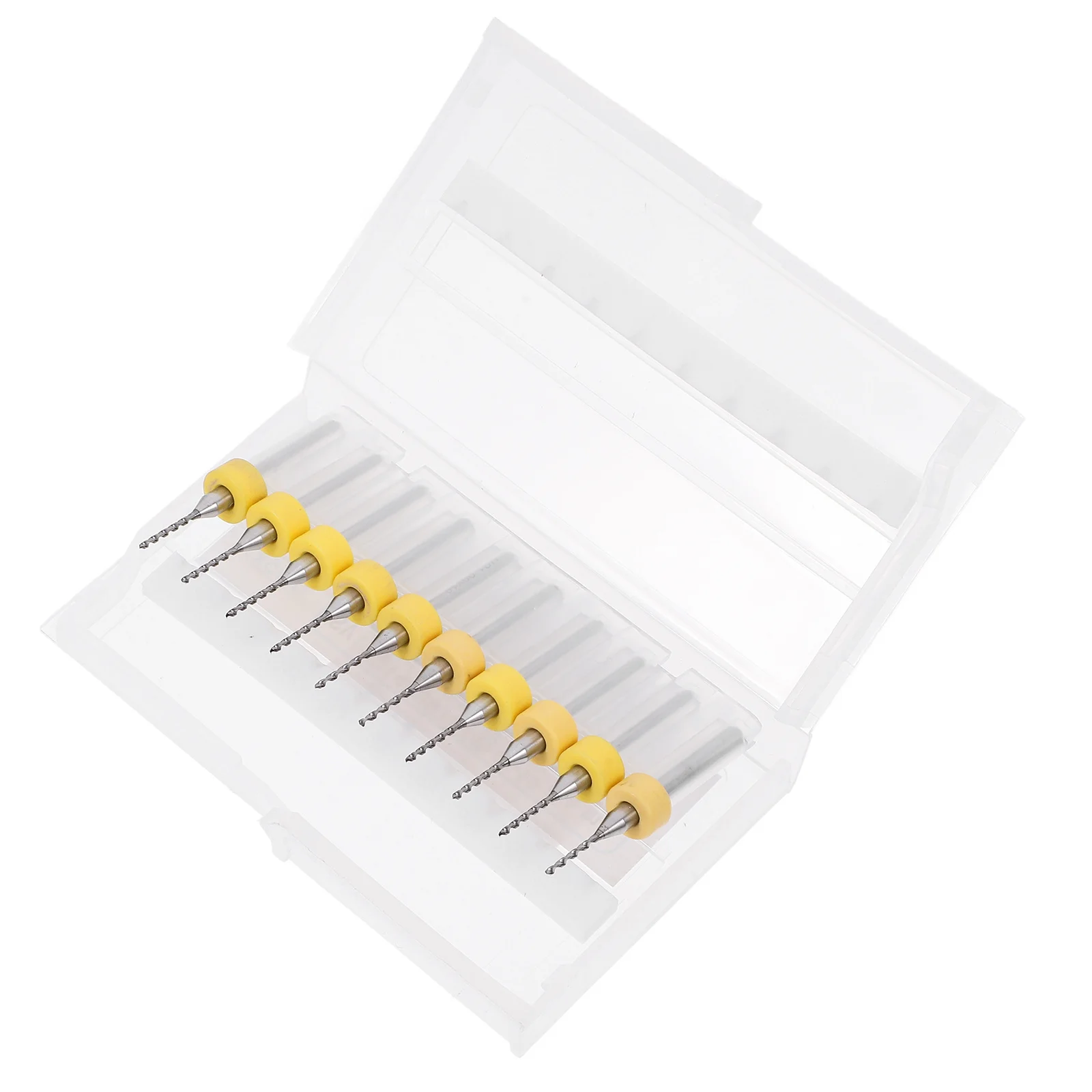 10Pcs 1.0mm Pcb Drill Bits Ultra Fine Grain Carbide for Clean Neat Milling Cutting Performance Woodworking Tools