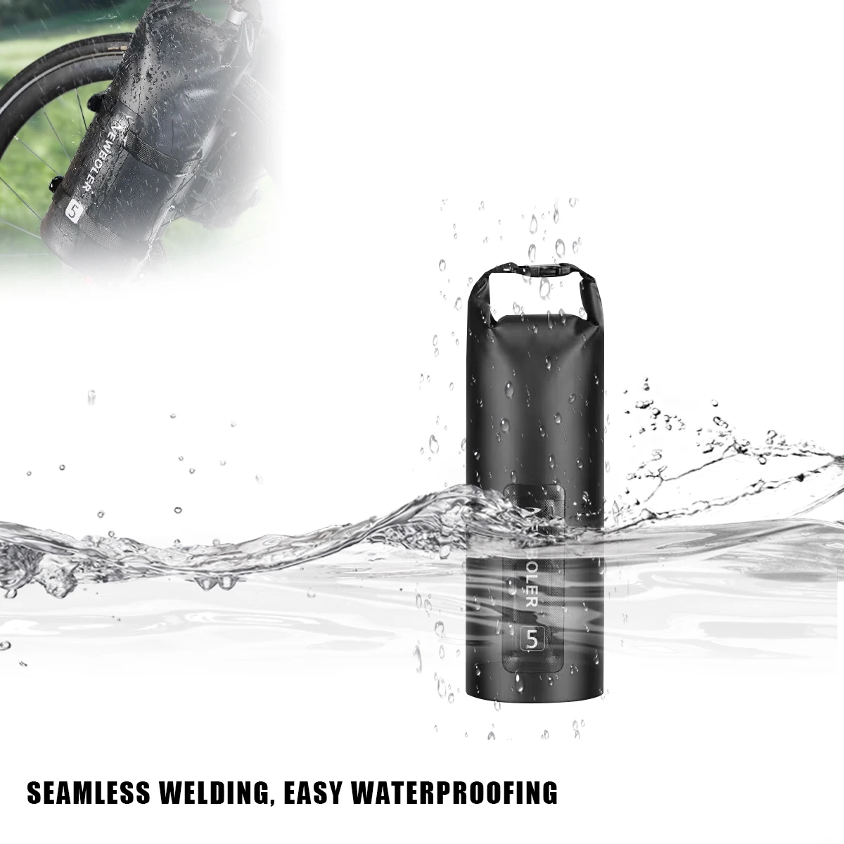 

Портативная водонепроницаемая сумка для велосипедной вилки 5л Портативная сумка для велосипеда Сумка для электрического скутера Передняя сумка для велосипеда Сумка для велосипедной вилки