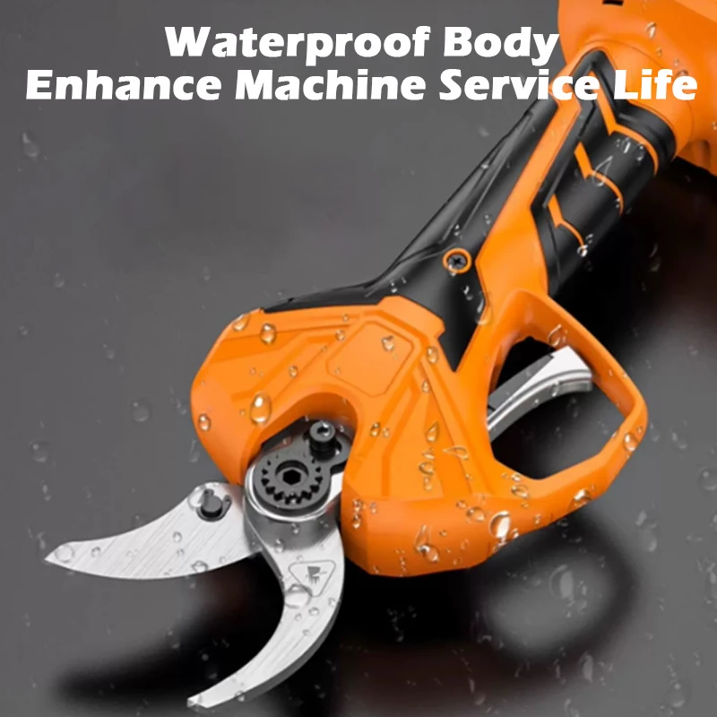 45mm Brushless Electric Pruning Shears 4 Gear For 21V Battery Electric Scissor For Orchard Shrub Branch Pruning Electric Clipper