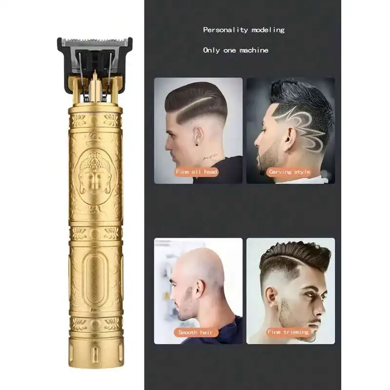 Professional Electric Hair Clipper, Rechargeable, Suitable For Bald Head Haircut, Carving, Portable Household Electric Scissors