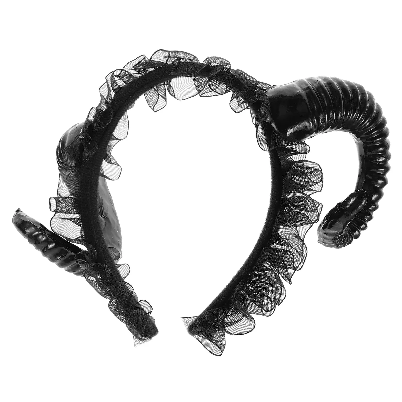 

Стильная повязка на голову из овечьих рогов для Хэллоуина, косплея, маскарада, карнавала, фотосессий, готический головной убор для фестивалей