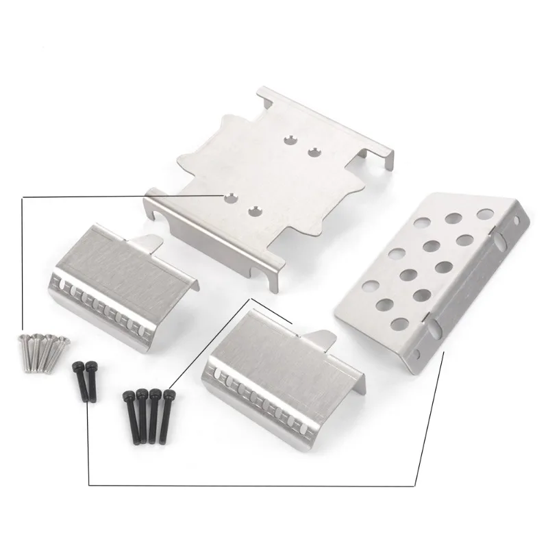 CK5811 アップグレードされたメタルシャーシアーマースキッドプレート、1/7 ラングラークローラー用、RCカー強化された衝突防止保護ガードパーツ