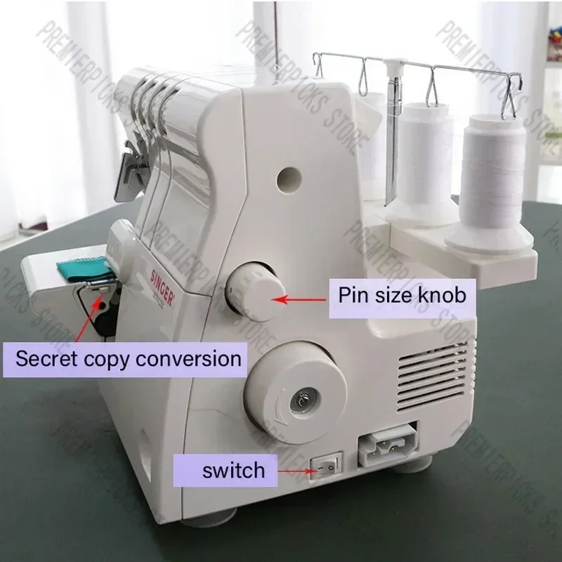 Singer Overlock Sewing Machine 14SH644 Household Electric Overlocking  Code Side Tape Close Copy Fungus Leaf Lace Four