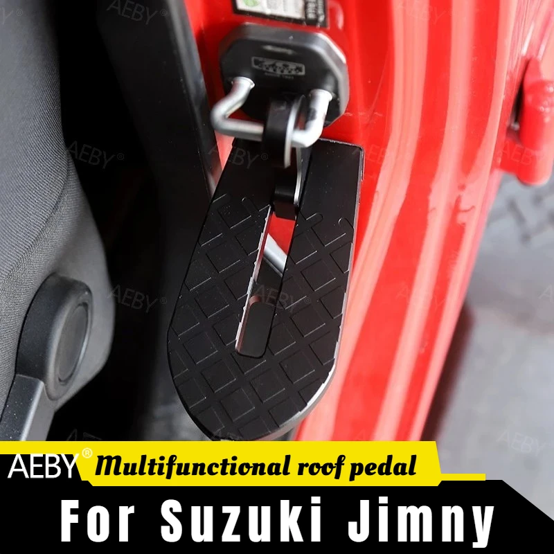 

For Jeep Wrangler 2018-2023 Folding door multifunctional stirrup,Car Doorstep Safety Hammer Folding Ladder,Car accessories