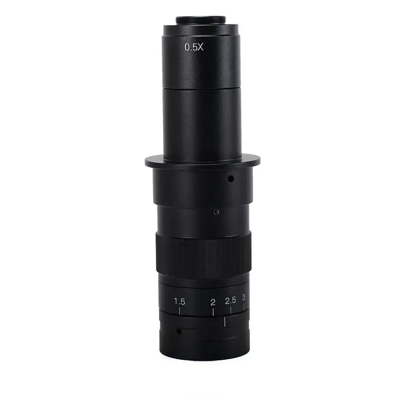 for 180X Industrial Microscope Lens for Industrial Camera Monocular 0.7X-4.5X Zoom Lens Electronics Repair PCB Inspection