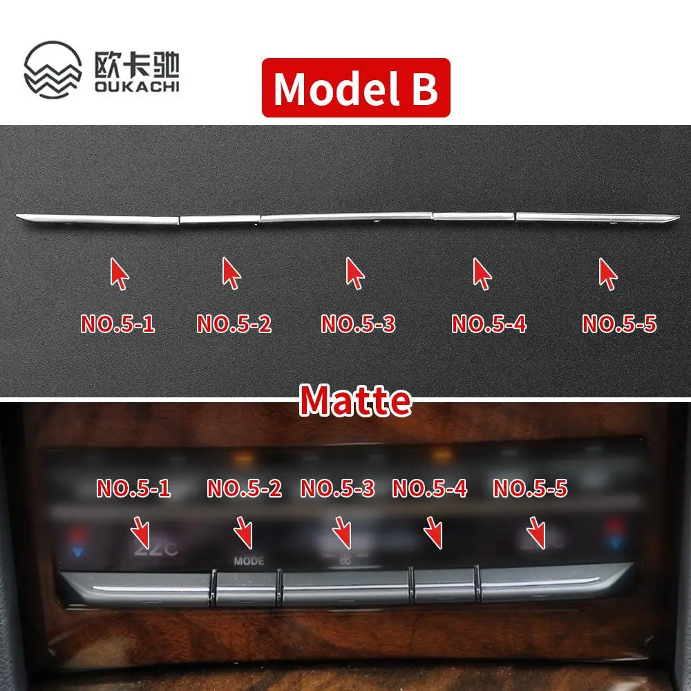 For Mercedes Benz E Class W212 Console Air Conditioning Buttons Decoration Trim 2008-2015 Matte Auto Accessories 2129008808