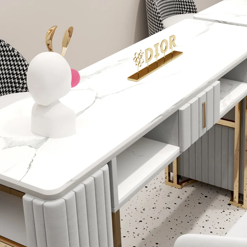 Mesa de manicura profesional para uñas, decoración de diseñador, conjunto de tocador de tendencia, mesas estéticas japonesas, esquina de silla Nageltisch