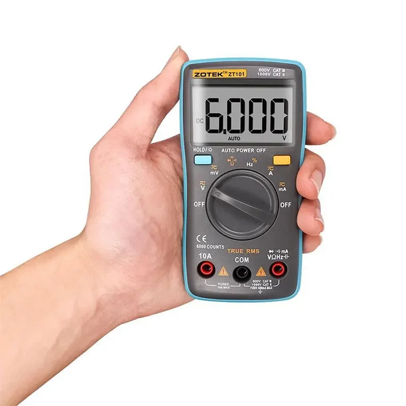 Digital Multimeter ZT101 High Precision Electrician's Multimeter Multi-function Voltage Current Resistance Capacitance Tester