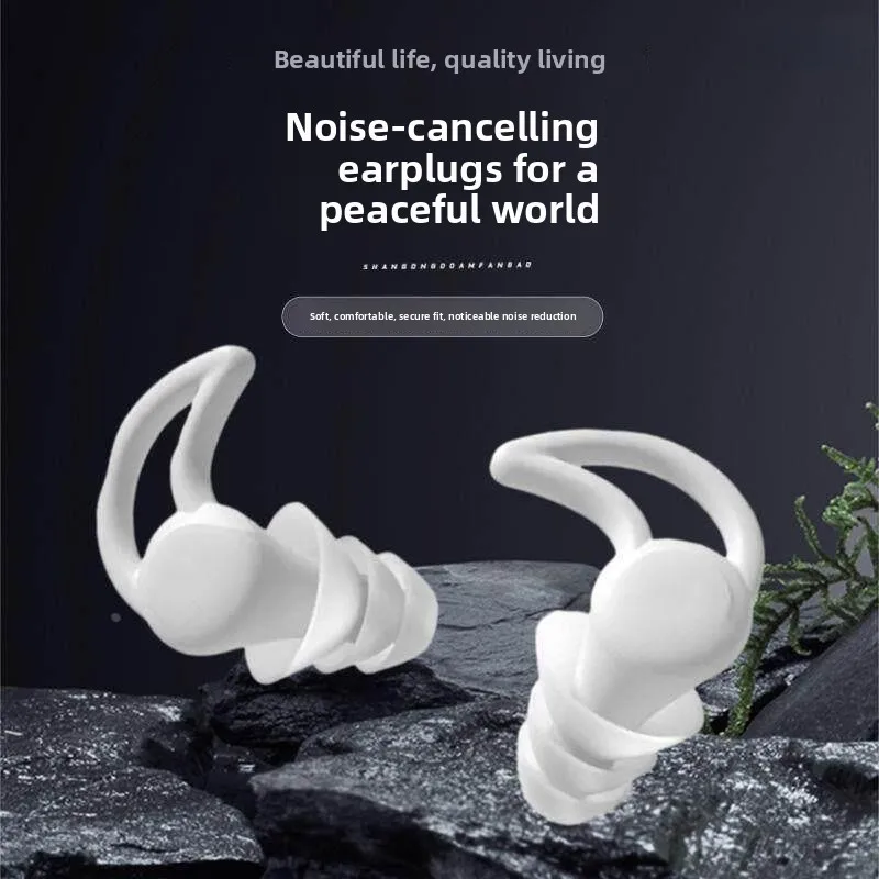 Waterproof Noise Reduction Earplugs for Sleeping Studying Noise Isolation Side Sleeping without Obstacles Ear Protection