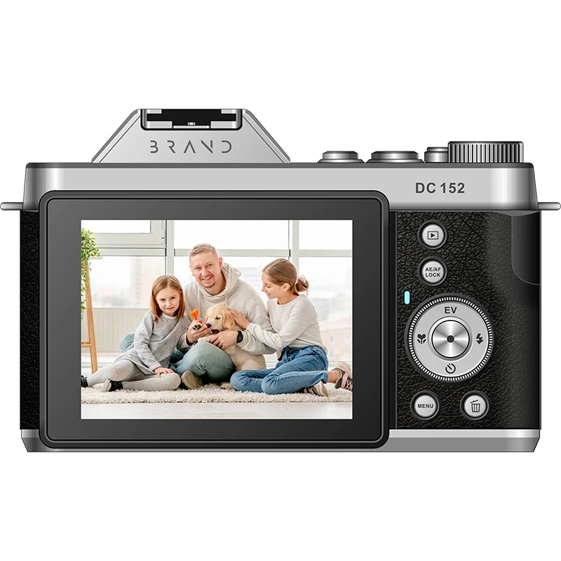 Retro D17  2.88 Inch IPS Screen Mirrorless Digital Camera with 4K Video WiFi 1400mAh