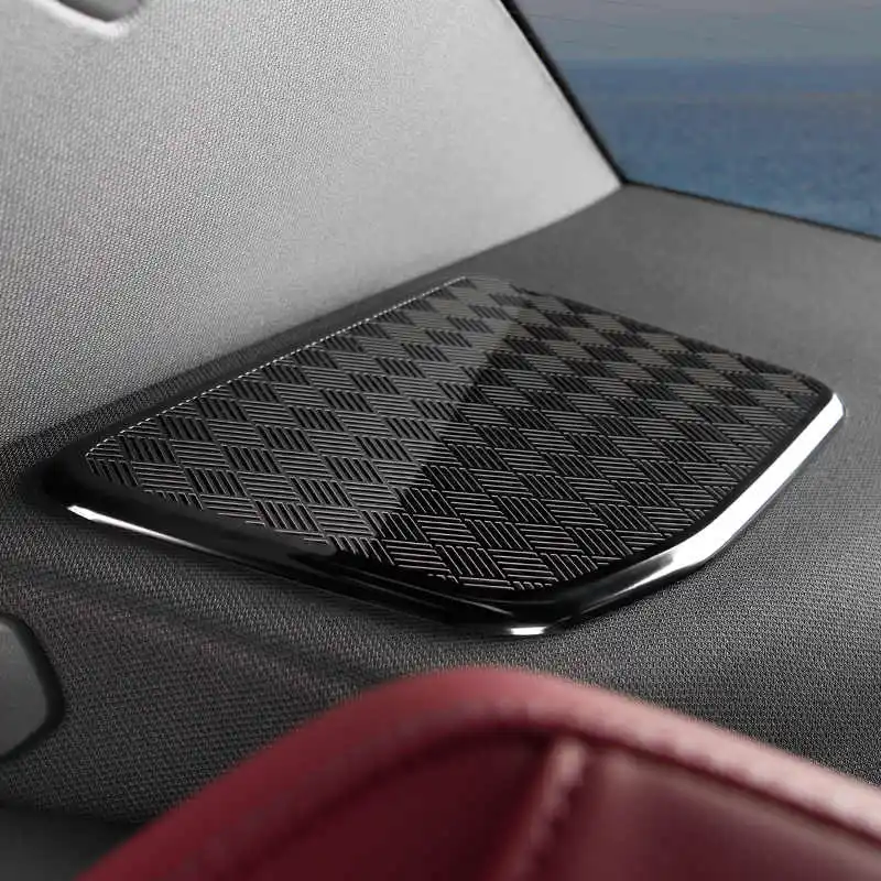 كسوة بوق صندوق السيارة الخلفي ، مكبر صوت من الفولاذ المقاوم للصدأ ، لوحة ديكور صوت ، مناسب لسيارة بي ام دبليو I5 ، G60 ، 7.5 ، 530li ، 2