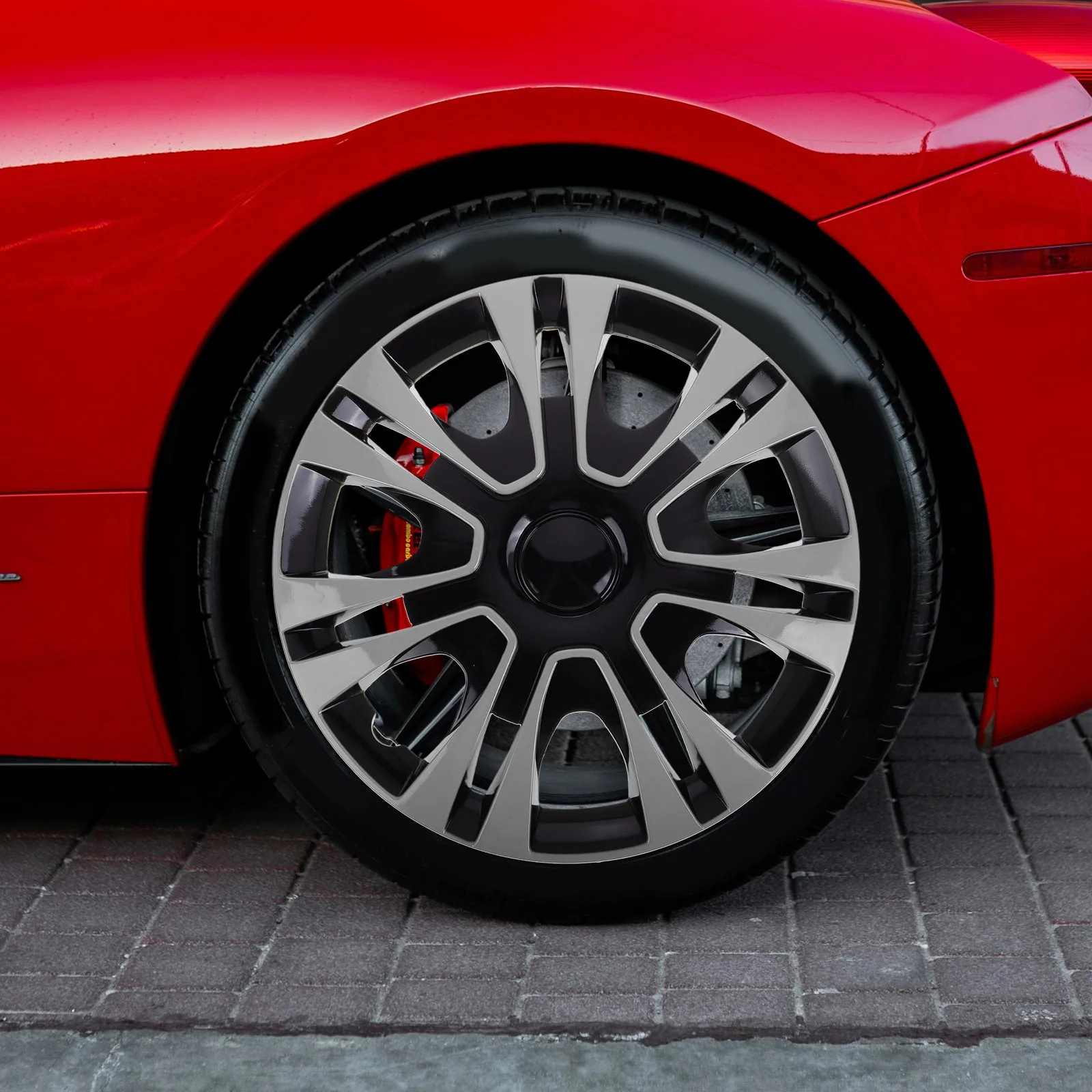 

Universal Black 13 Inch Wheel Hub Caps Car Wheel Cover Hubcap Easy Installation Auto Accessories Vehicle Rim Caps