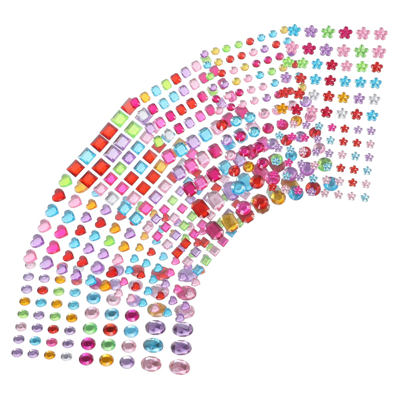 12 ورقة من ملصقات الأحجار الكريمة للوجه وأحجار الراين للمكياج والعيون اللاصقة والمجوهرات والحرف اليدوية وإكسسوارات متألقة آمنة للأطفال
