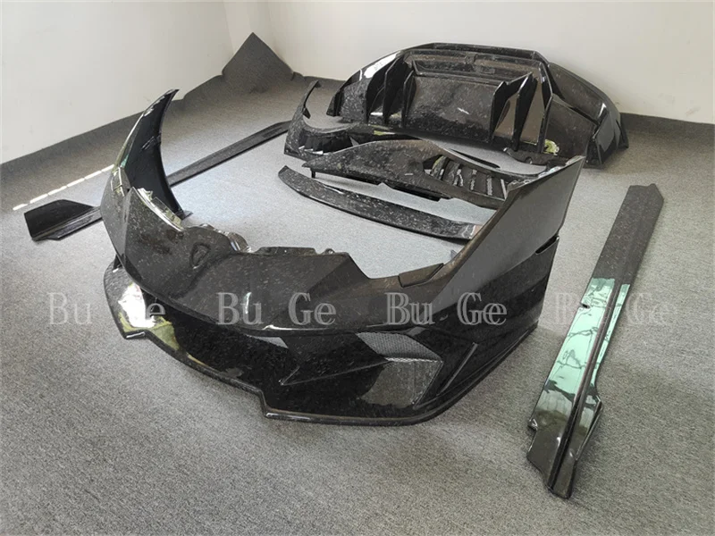 V-Style For Lamborghini Huracan LP610 Body Kit Forged Carbon Fiber Front Bumper Rear Bumper Side Skirts Rear Spoiler-All New