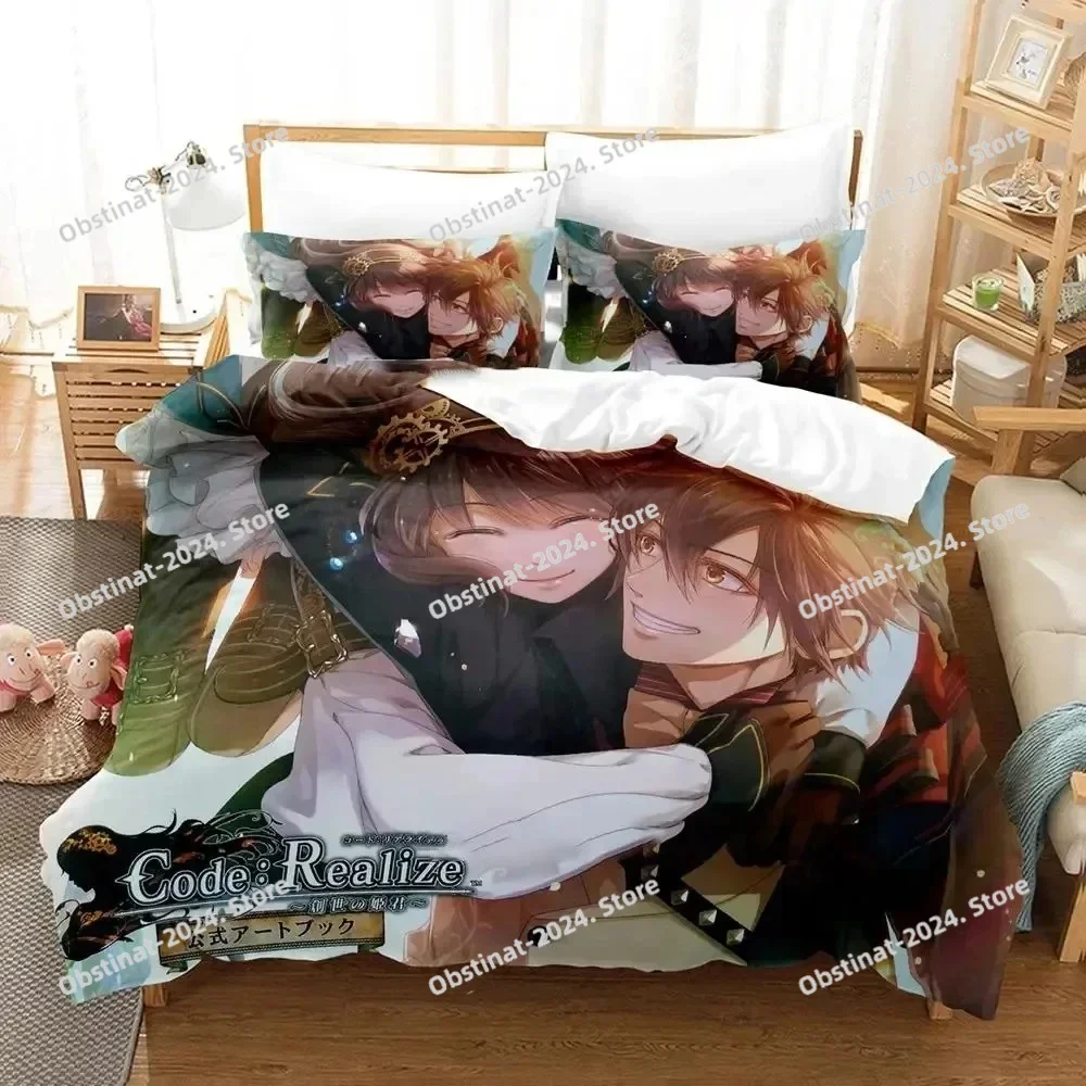 

Code Realize Guardian of Rebirth Printed Bed Set Duvet Cover Pillowcase Bedding Set Linen Sheet Quilt Cover Full Queen King Size