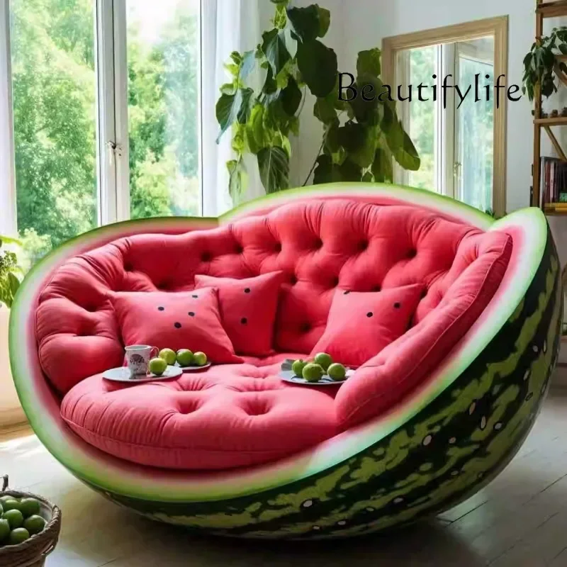 A44 YFruit Sofa Chair Banana Sofa Double Bedroom, Modern Clothing Store Hotel Designer Watermelon Sofa