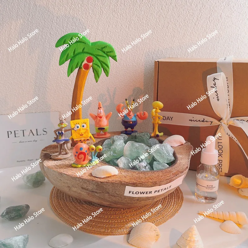 

Натуральный кристалл кокосовой пальмы оранжевый соль камень диффузор камень Рождество премиум ароматерапевтический орнамент интерьерный подарок орнамент