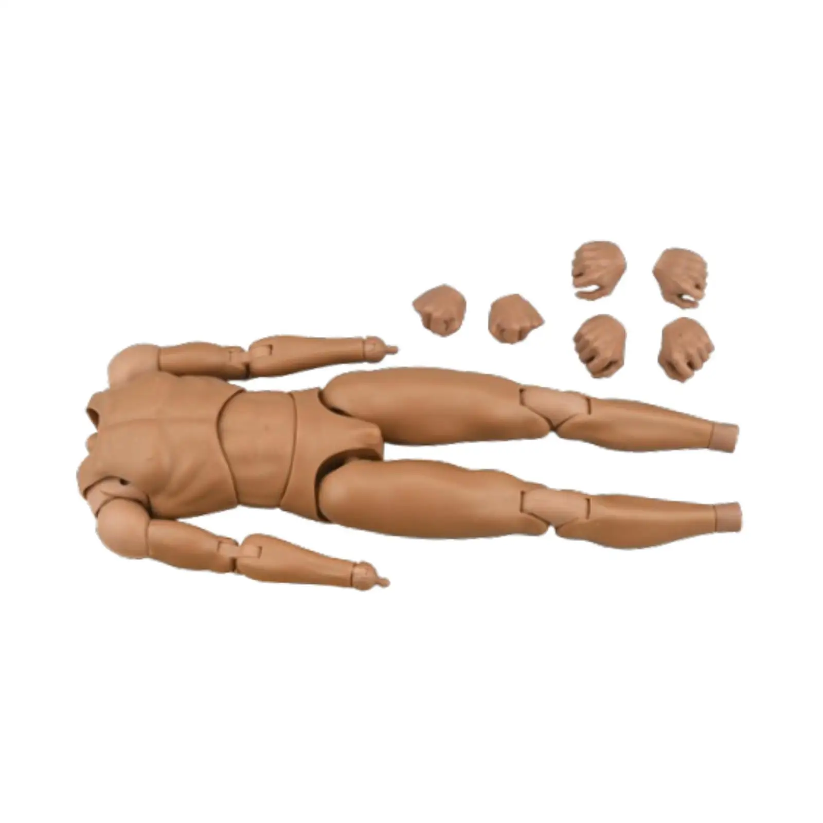 

1/6 Scale Male Body Model Miniature DIY Narrow Shoulder Movable Joint Action Figure Body Muscle Body for 12 inch Action Figure