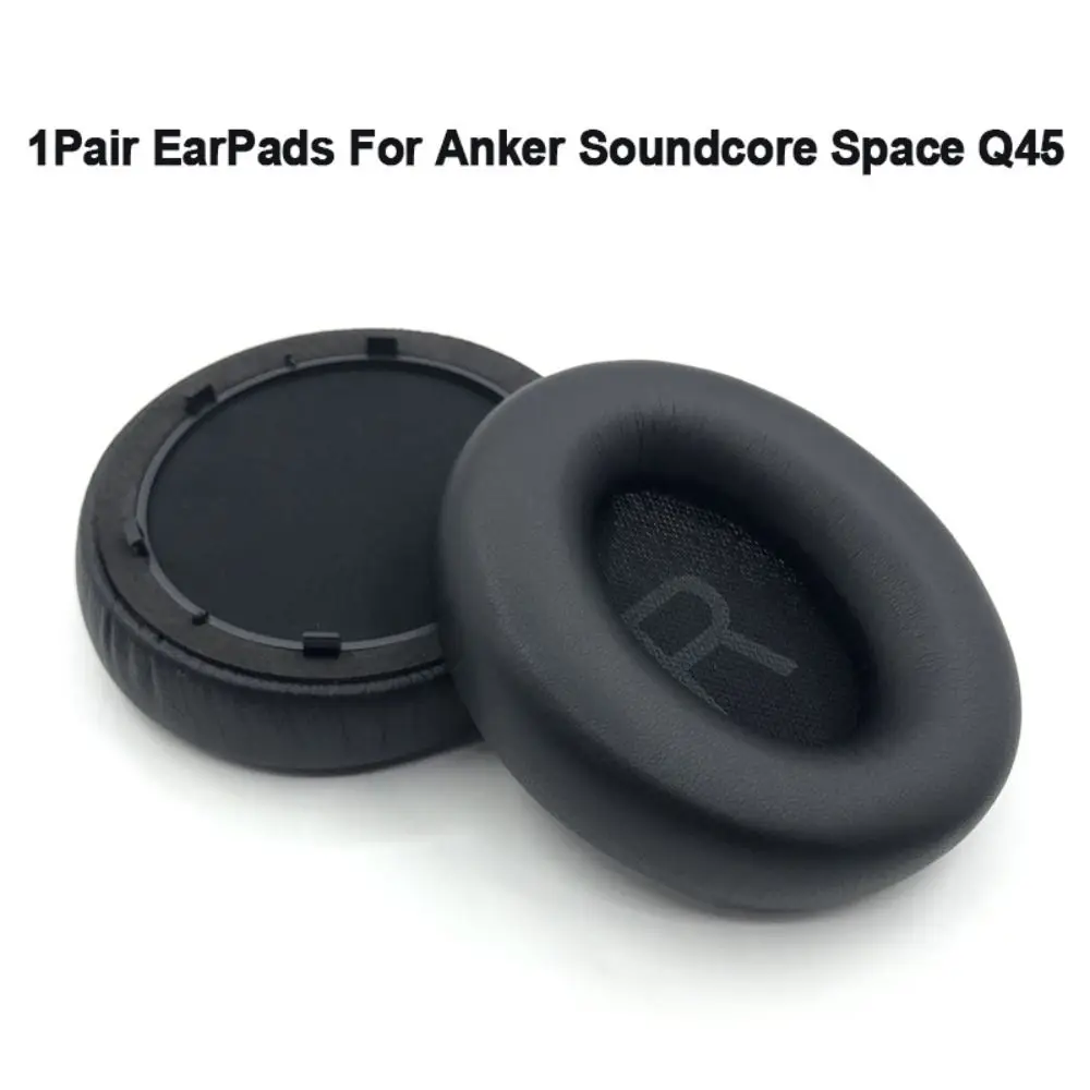 1Pair Protein Ear Pads Earpads Headset Replacement Ear Cushion Accessories Headphone for Anker Soundcore Space Q45
