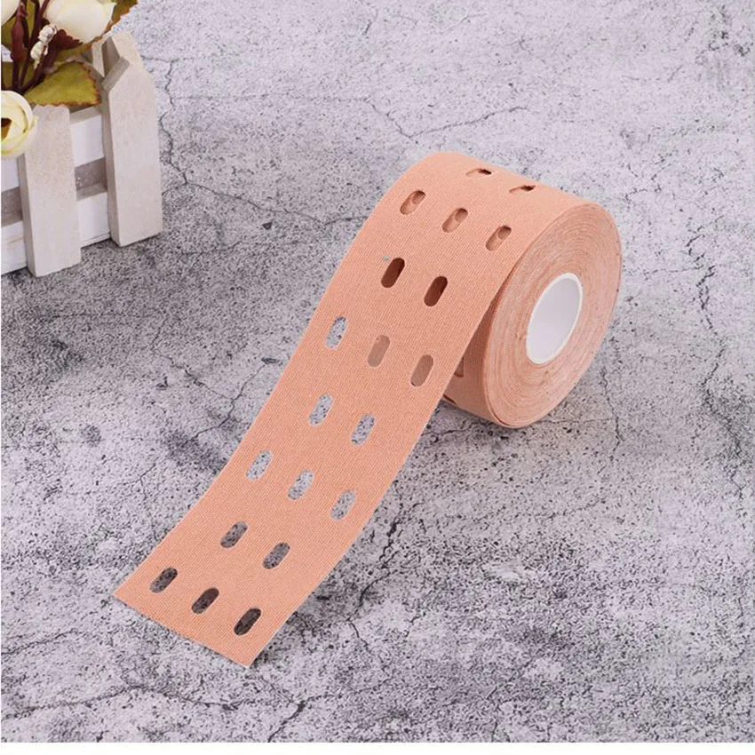 Perforated Muscle Patch Fitness Exercise Breathable Muscle Patch Physical Therapy Exercise Elastic Bandage Intramuscular Effect