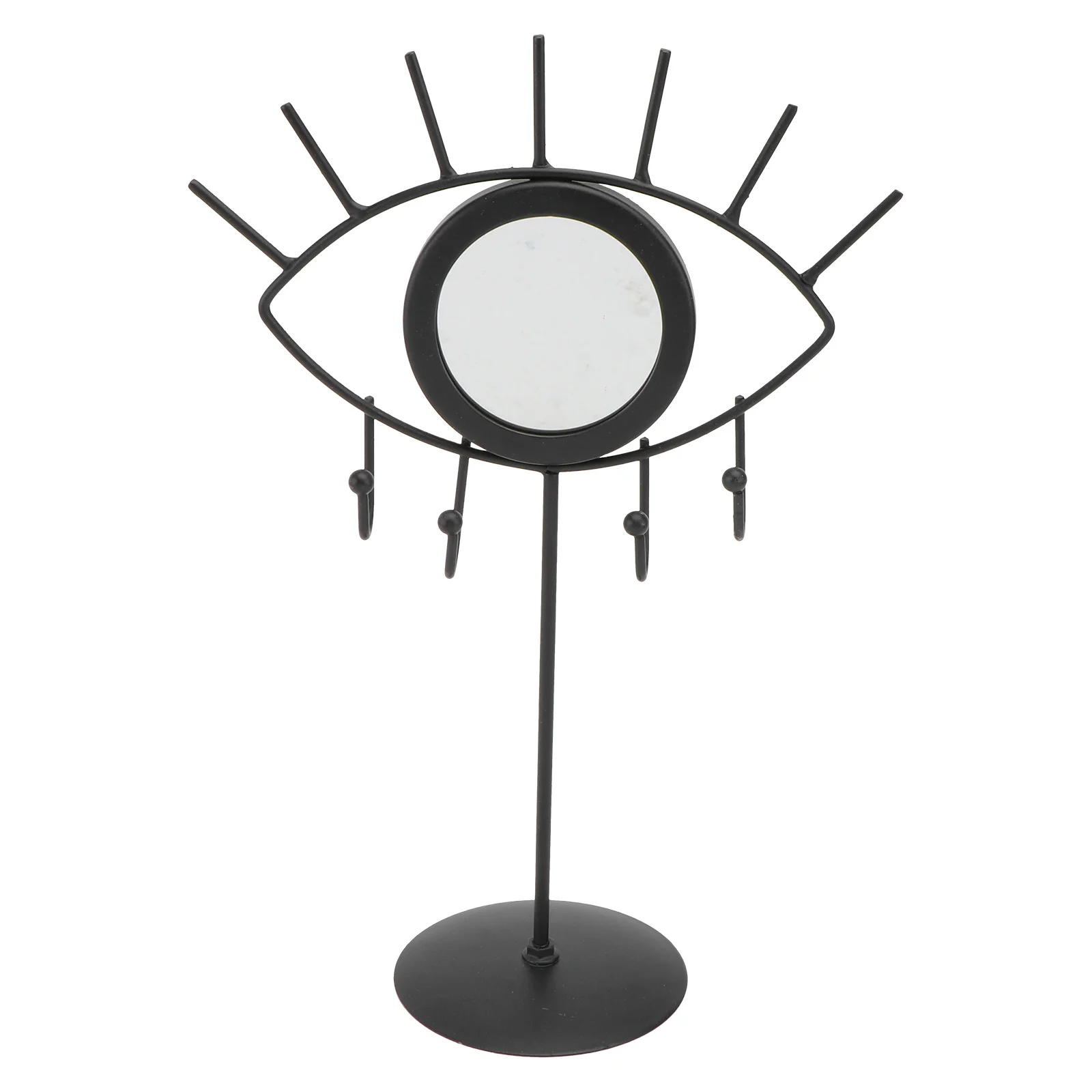 

1Pcs Jewelry Display Rack Iron Art Organizer Black Sturdy Holder for Earrings Bracelets Necklaces Dresser Bedroom