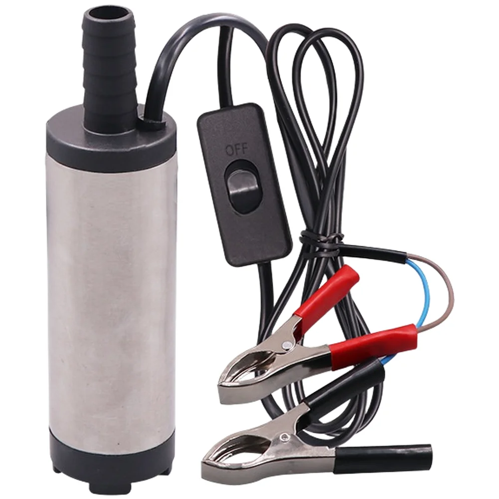 12V 24V DC Submersible Water Pump for Car Oil Transfer with Detachable Filter Screen and Aluminum Alloy Construction