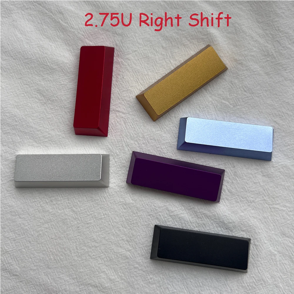 

2.75U Keycaps Right Shift Cherry Original R1 2.75 Spacebar No Letters Aluminum Metal Caps For MX Mechanical Keyboard Space Cap