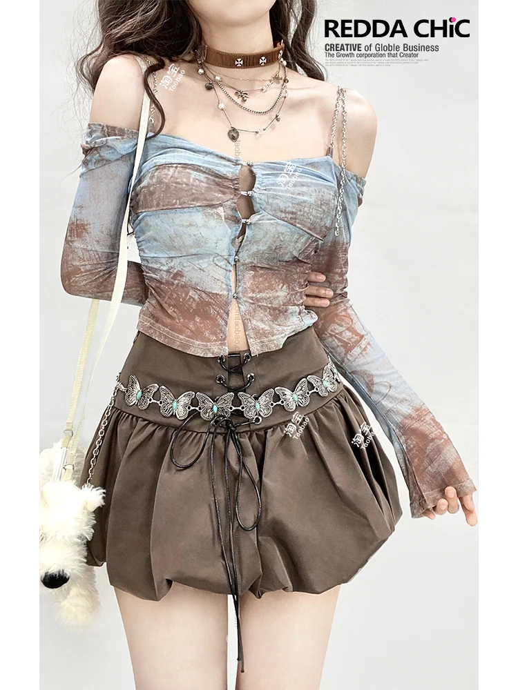 Подтяжки с принтом во французском стиле, вырез лодочкой, длинные рукава, весенние тонкие стильные топы, сетчатая футболка The Spice Girls, укороченный топ без косточек