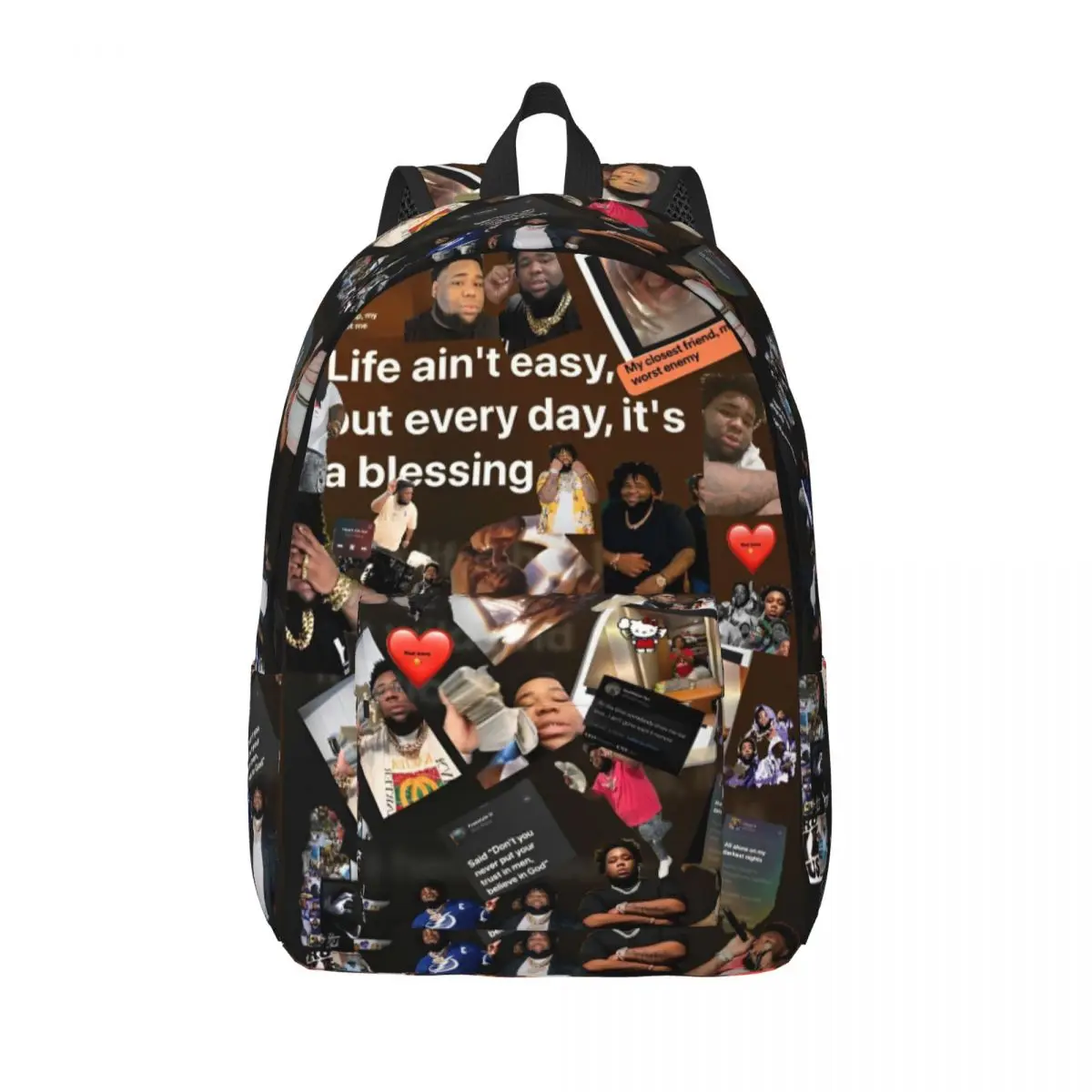 

Rod Wave Хип-Хоп Рэпер Крутой Рюкзак Подарок Студент Пеший Туризм Путешествия Певица Музыка Рюкзак для Мужчин Женщин Студенческие Холщовые Сумки