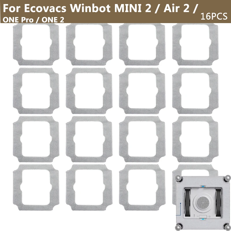 For Ecovacs Winbot MINI 2 / Air 2 / ONE Pro / ONE 2 Window Cleaning Robot Mop Pad Rag Spare Parts Mopping Cloth Accessories