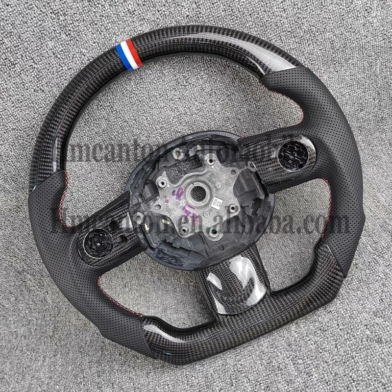Volant en cuir perforé en Fiber de carbone, nouveau produit, vente en gros, Performance M pour BMW Mini Cooper S R56 R61