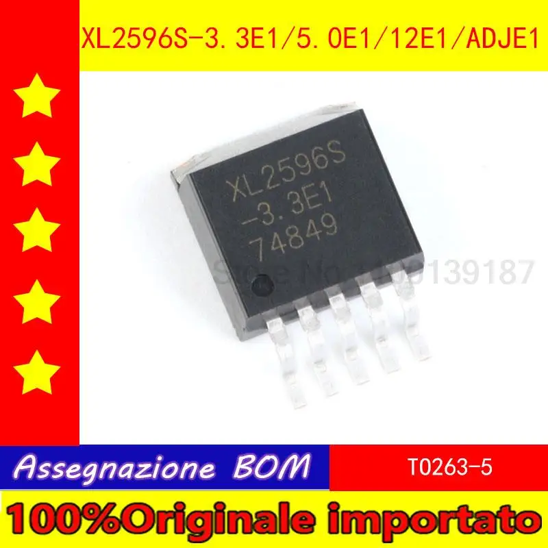 10pcs/lot  Home furnishings XL2596S 3.3 e1 5.0 e1 type 12 e1 ADJE1 step-down DC - DC converter