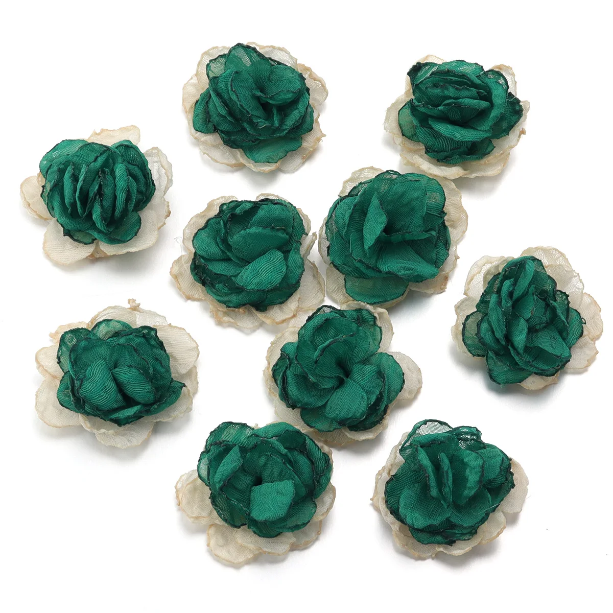 

5/10Pcs 4cmHandmade Chiffon Fabric Flowers Artificial Flower for Wedding Home Decor Hairpin DIY Craft Garment Sewing Accessories