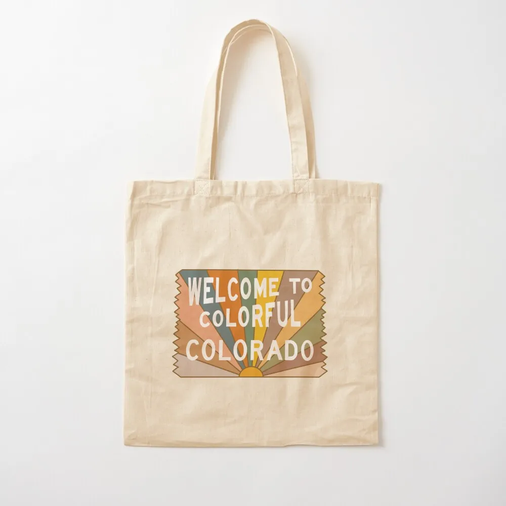 Welcome to Colorful Colorado Tote Bag shopping bags foldable the tote bag Women's bags tote bag men's