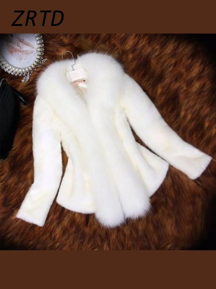 Fashion Faux Fur Coats Women Loose Lapel Long Sleeve Female Warm Furry Jacket 2024 Autumn Winter Solid Luxury Fluffy Y2k Outwear