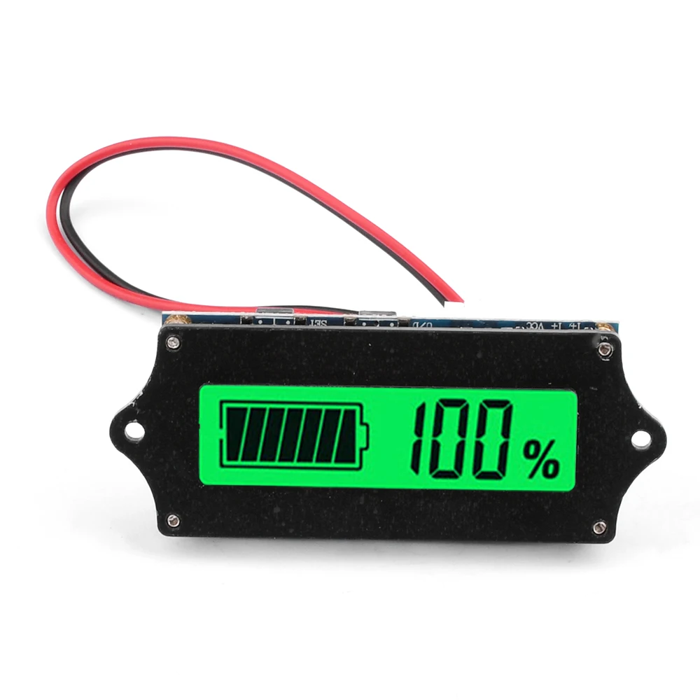 H52 Battery Capacity Indicator 12-72V Lead Acid Battery 3-20S 18650 Lithium Battery Level Tester Meter Voltmeter Monitor For Car