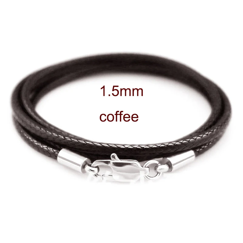 Black Braid Wax Cord for DIY Jewellery Making