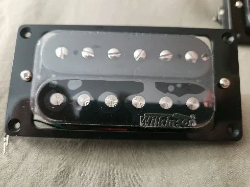 

Wilkinson Black open Double coil Electric Guitar Humbucker Pickups (Bridge & Neck set)