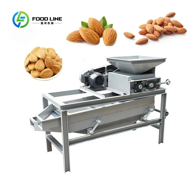 High Capacity Hazelnut Badam Pista Nut 400Kg/H Cracking Shelling Crushing Machine Pista Breaker Sheller